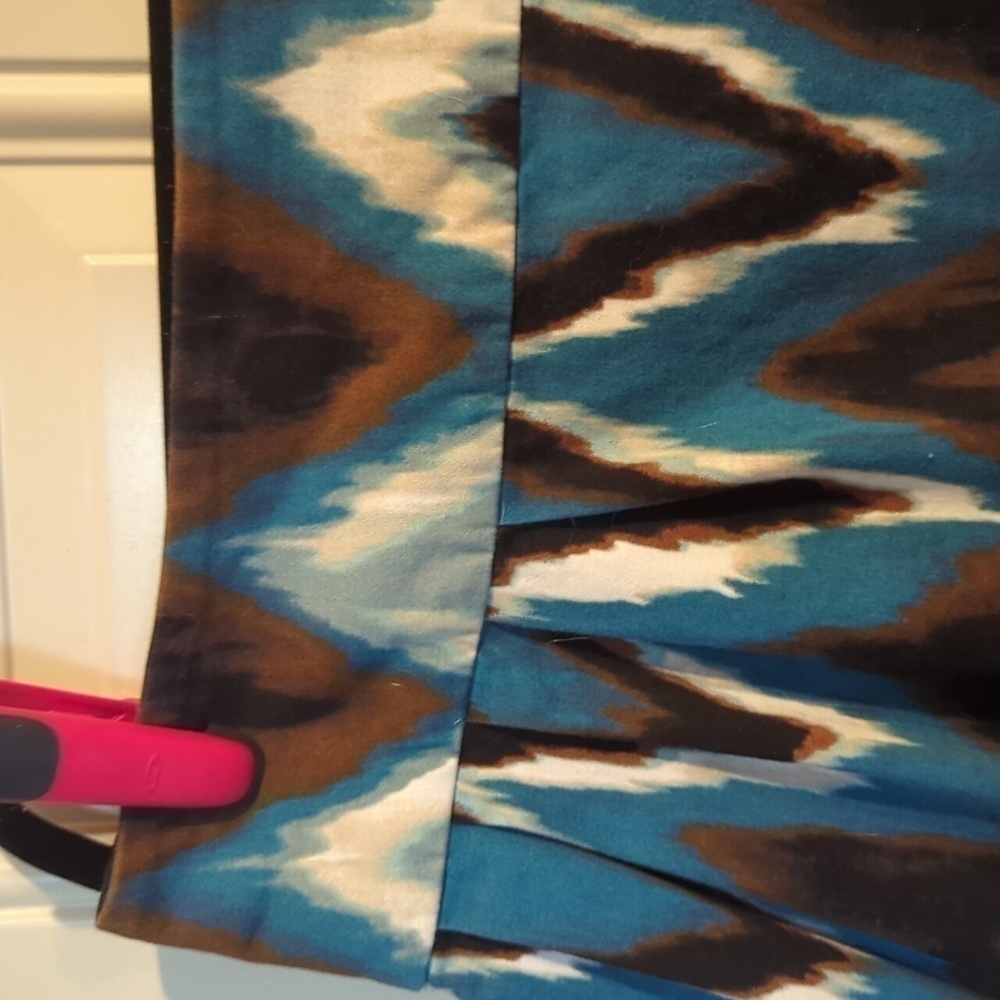Worthington Stretch Chevron Southwestern feel Swinging Mini - Size 14 - Picture 4 of 12